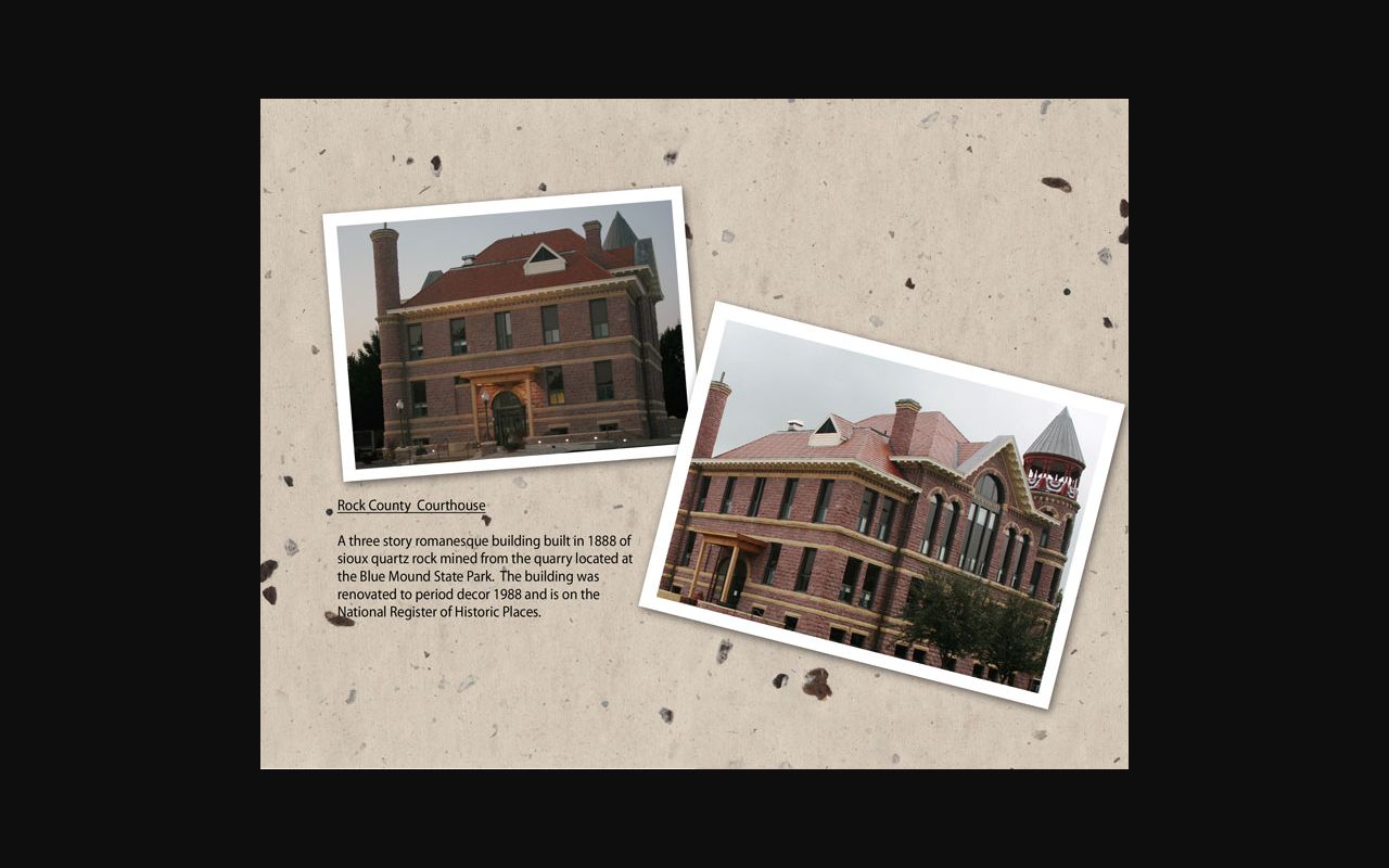 Rock County warrant records research showing the Rock County courthouse