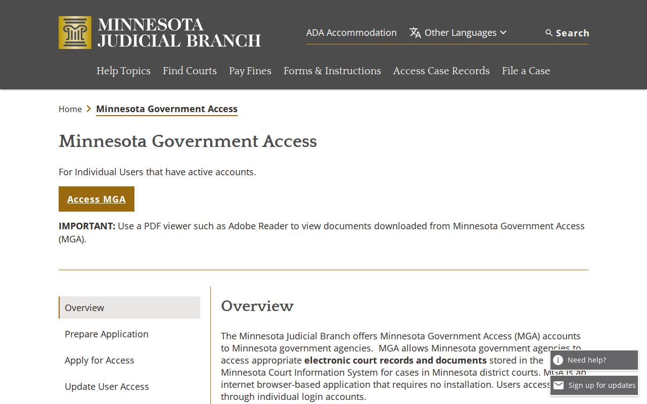Rock County outstanding warrants research showing the Minnesota Government Access warrant guidance