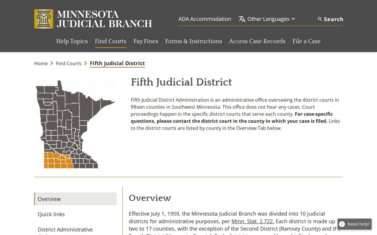 Rock County warrant records research showing the Fifth Judicial District page